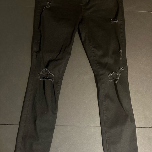 Distressed Black Jeans - Picture 1 of 10